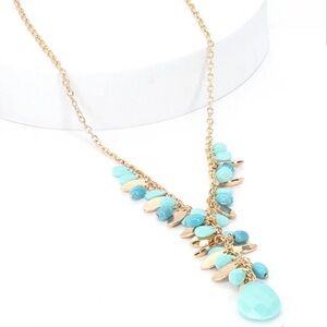 Cascading Whimsy - Blue Necklace